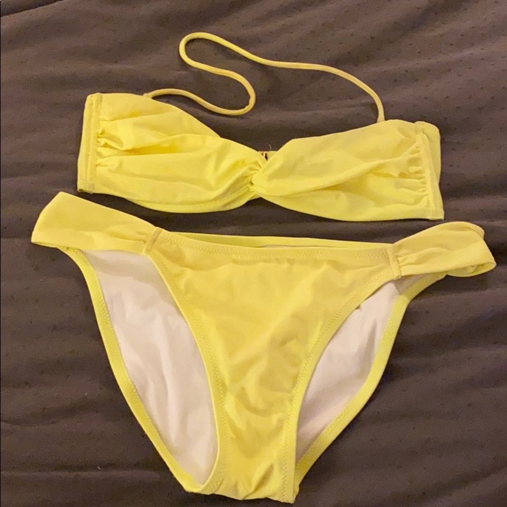 Victoria’s Secret neon yellow bikini